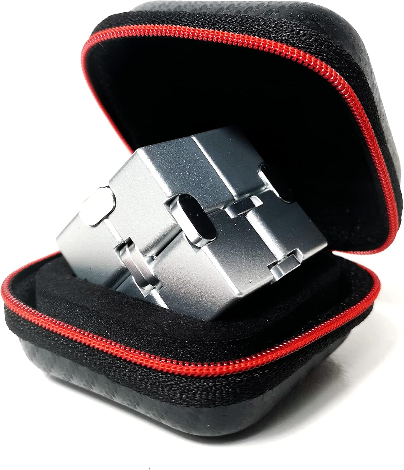 Infinity Cube Fidget Toys Aluminum Metal Stress Relief and Anti Anxiety Finger Flip Cubes Toys for Kids and Adults Idear Gadgets for Men with Exquisite Packaging