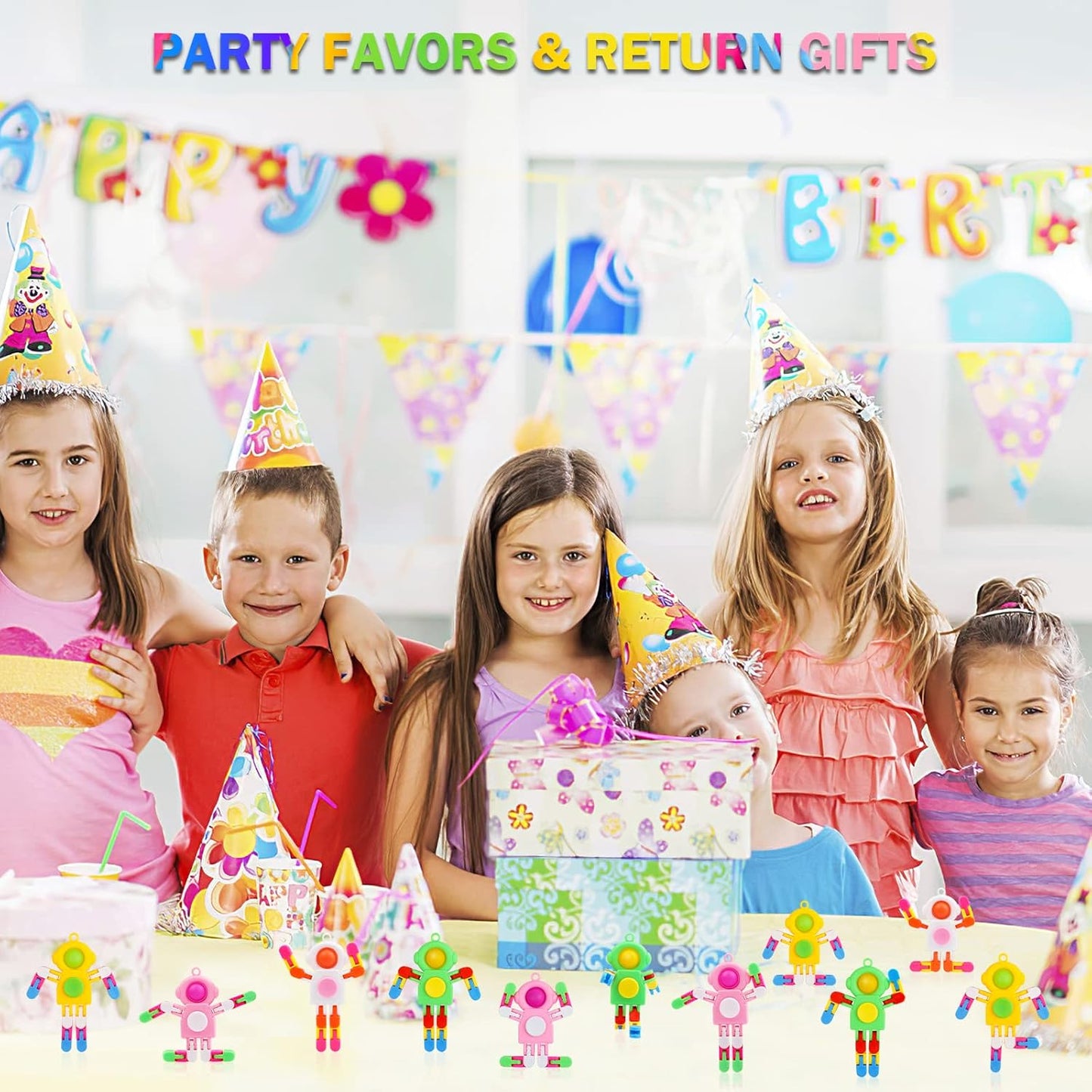 24 Pack Pop Fidget Spinners Bulk, Deformable Astronaut Key Chain Fidget Toys Bulk, Stocking Stuffers Birthday Gifts Party Favors for Kids, Student Gifts Classroom Prizes