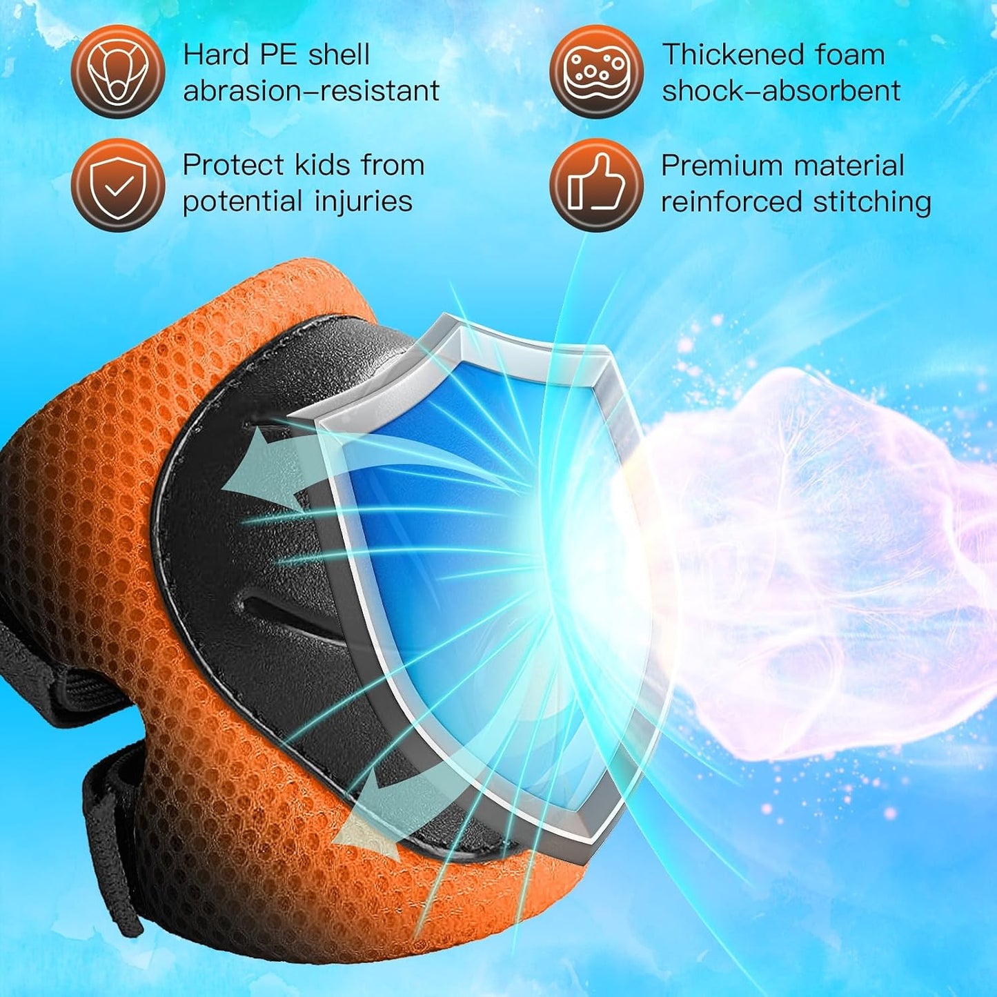 Toddler/Kids Bike Helmet Set for Boys Girls 3D Adjustable Kids Helmet Protective Gear Set Knee Elbow Wrist Pads and Multi-Sports Skateboard Scooter Cycling Roller Balance Bike