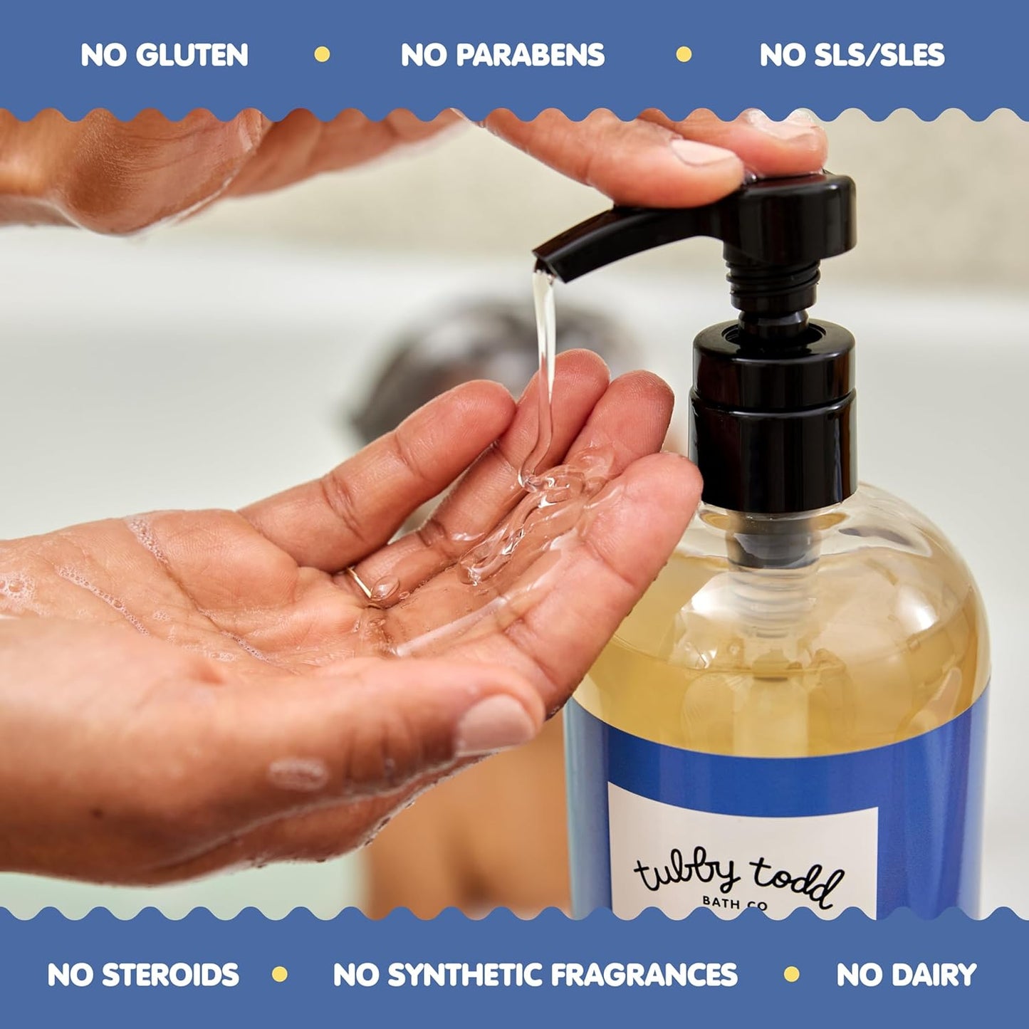 TUBBY TODD's Baby Body Wash & All Over Ointment Eczema Set - Gentle, Hypoallergenic Skincare for Newborns & Toddlers - 25oz, Lavender Rosemary