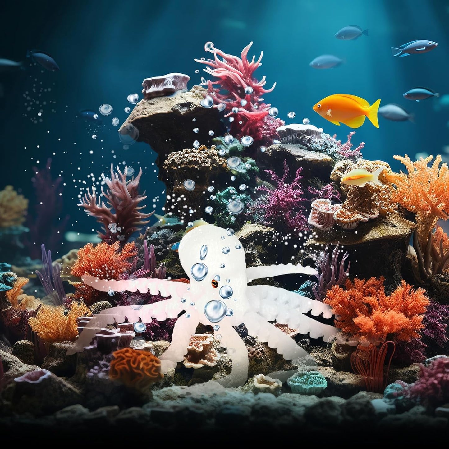 3D Printed Octopus Animals Toy, Octopus Fidget Toy for Autism ADHD 3D Printed Gift DIY Creative Ornament Articulated Dragon Toys Home Decor for Christmas Birthday Gifts (G)