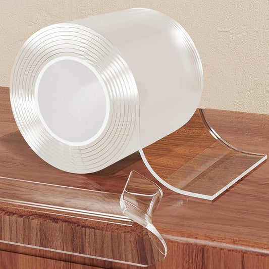 13.12 FT Edge Corner Protector Baby Proofing,Soft Clear Furniture Table Corner Guard & Edge Safety Cabinet Door Bumper,Crib Bumpers,Wall Protector(Width 2.6 in，Thickness 0.08 in)