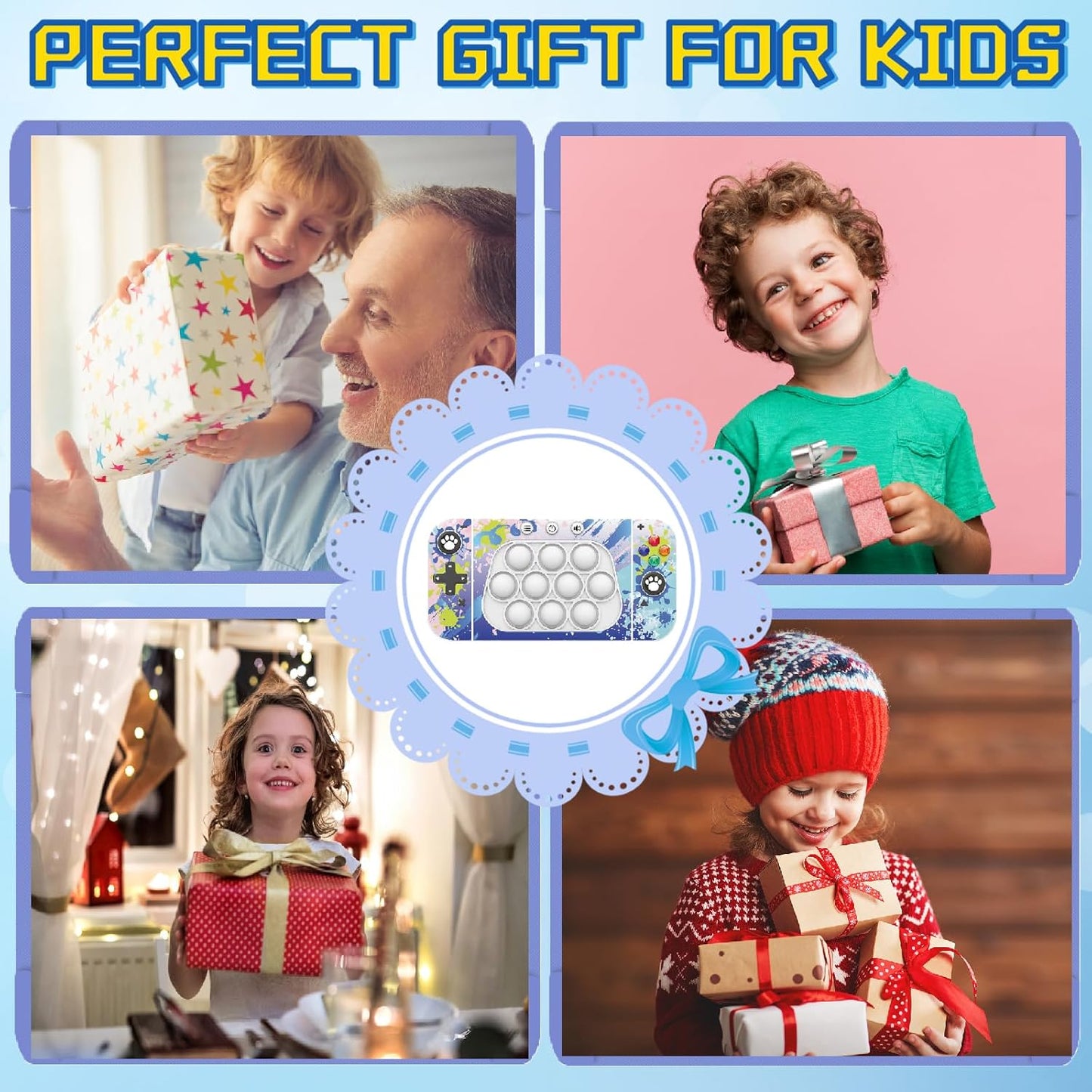 Creative Stress Relief Toys, Decompression Breakthrough Puzzle Pop Button Gopher Game Machine, Novelty Fidget Toys Party Favor Gifts for Kids Adults, Toy for 3+ Year Old (Camo)