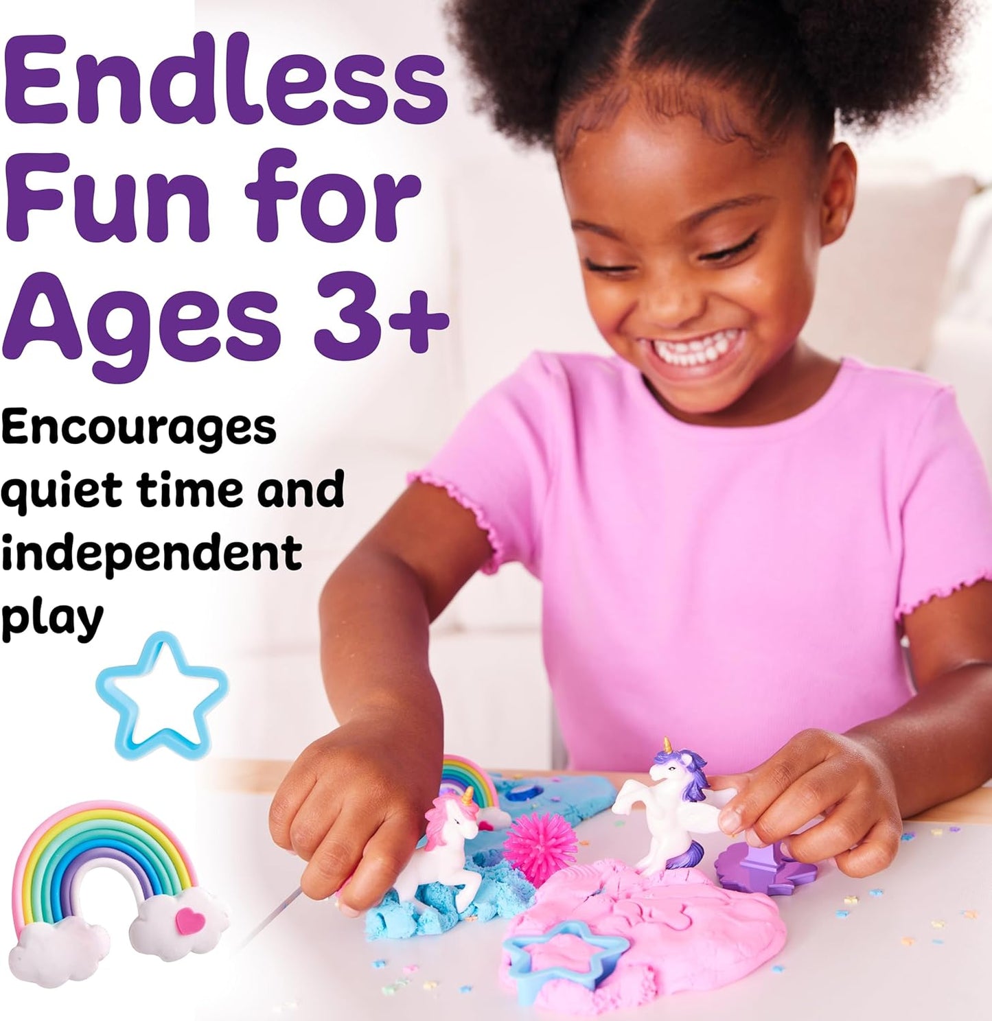 Creativity for Kids Sensory Pack: Unicorn - Sensory Toys for Toddlers Ages 3-4+, Unicorn Gifts for Girls, Toddler Activities and Sensory Bin Fillers