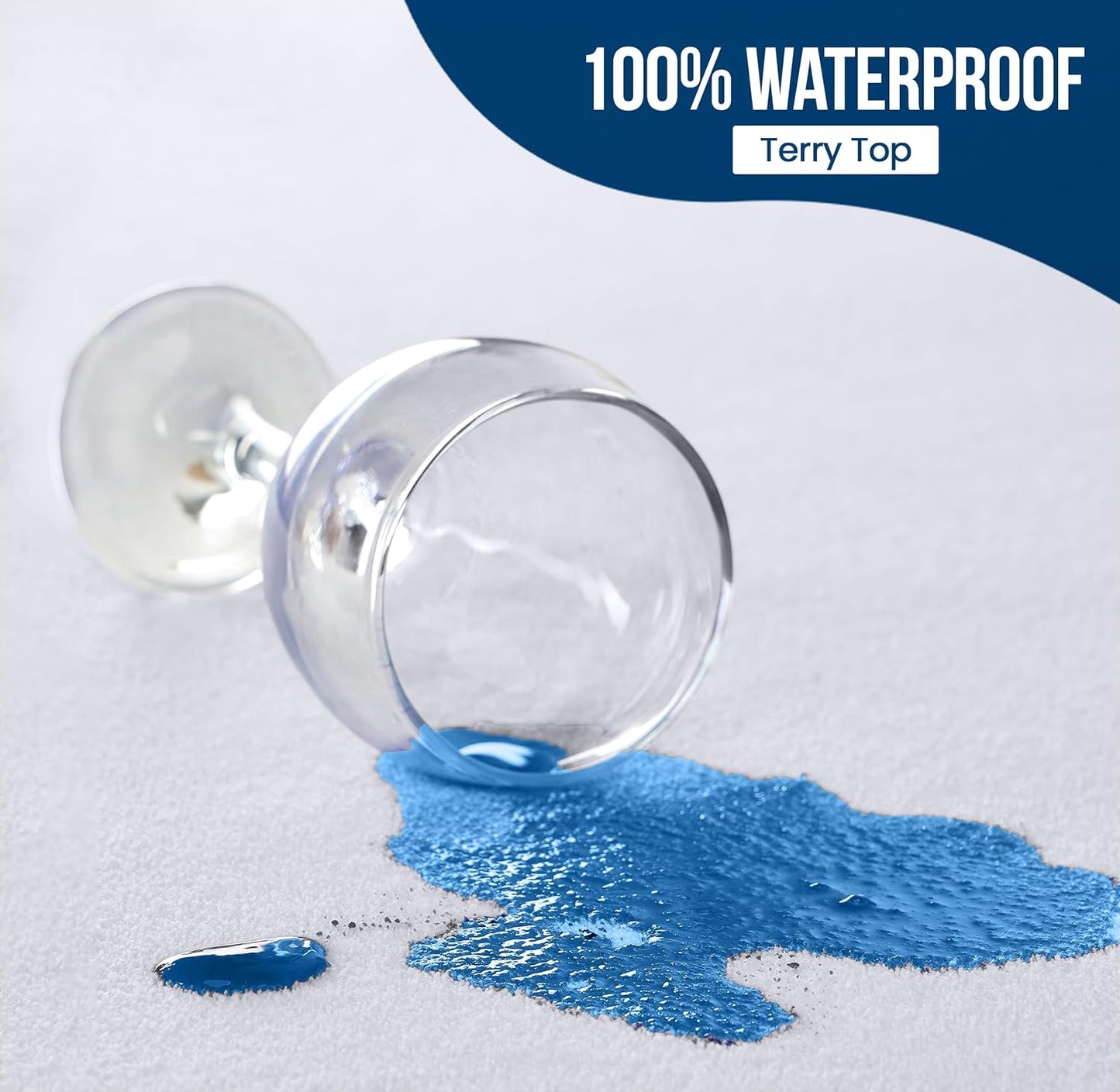 Utopia Bedding Waterproof Mattress Protector Full Size, Premium Terry Mattress Cover 200 GSM, Breathable, Fitted Style with Stretchable Pockets (White)