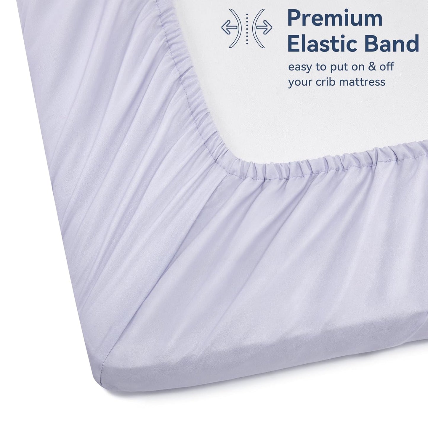 TILLYOU Baby Crib Sheets for Boys Girls, Super Soft Toddler Bed Sheets, 2 Pack Sheets for Standard Crib Mattress 28x52in, Brilliant Little Flowers