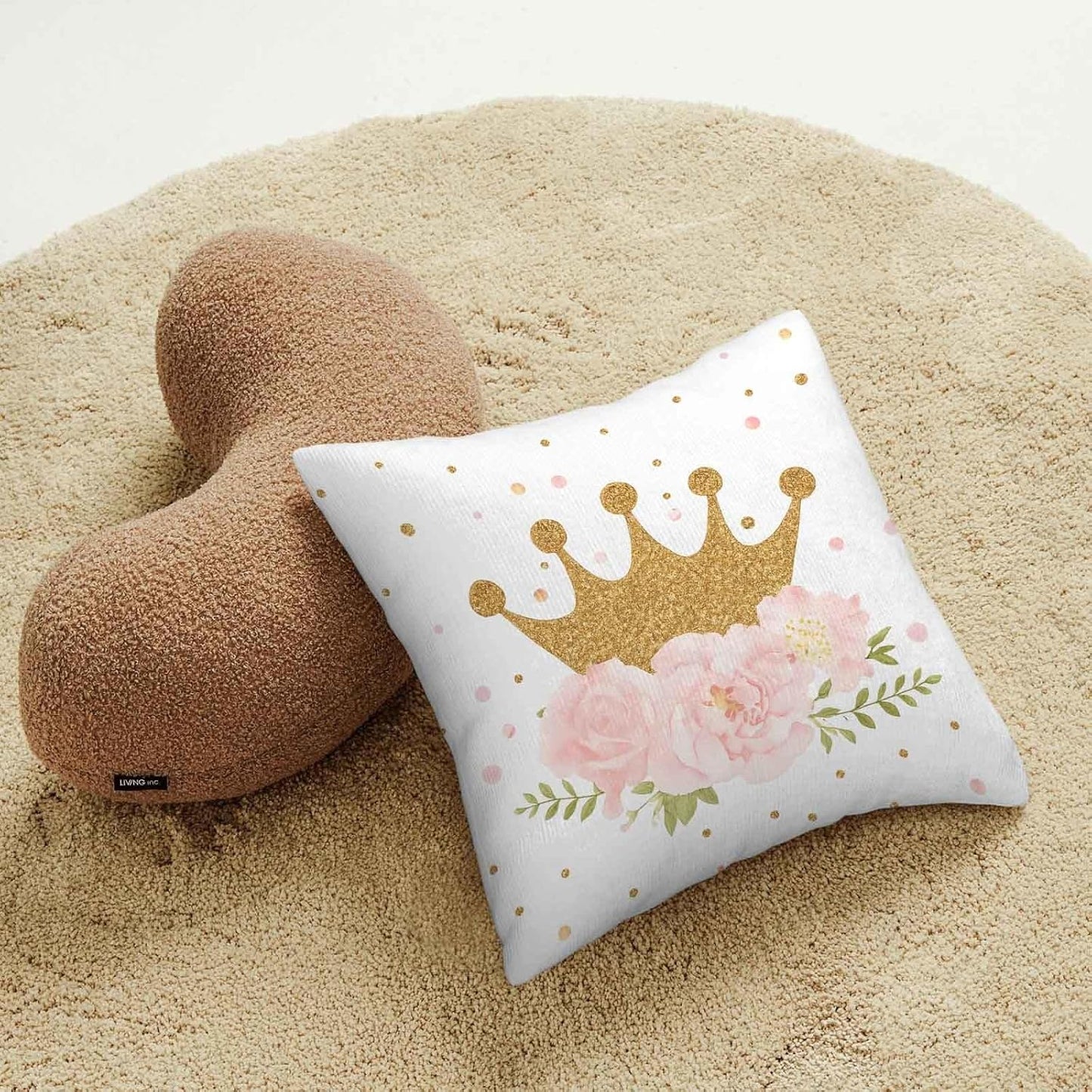 Personalized Baby Girl Crib Bedding Set – Custom Name 3-Piece Nursery Bedding with Crown with Flower, Flannel Blanket, Fitted Sheet & Pillowcase – Shower Gift for Baby Infant & Toddler