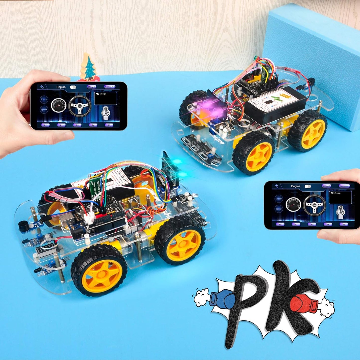 OSOYOO V2.1 Smart IOT Robot Car Kit for Arduino - Early STEM Education for Beginner and Teenager – Learn Circuit, Sensor - Get Hands-on Experience on Programming, Electronics Assembling, Robotics
