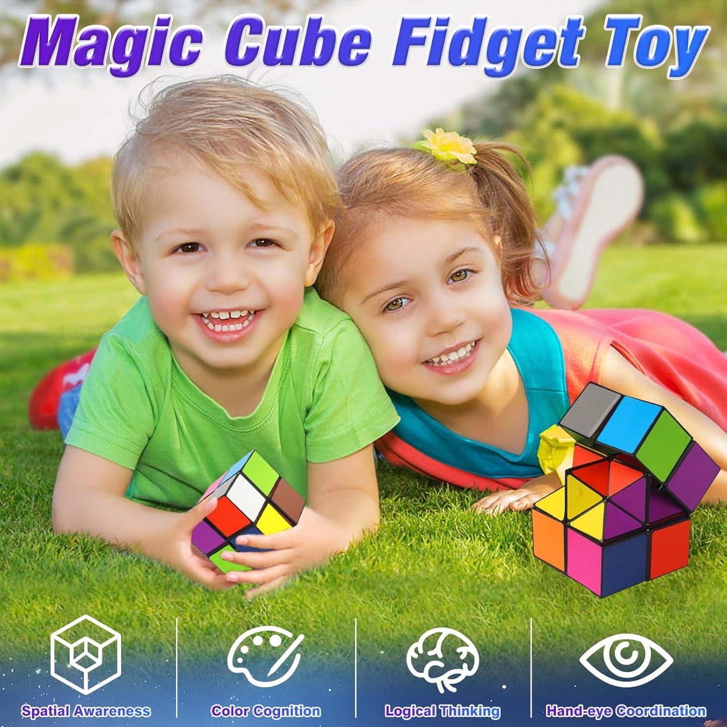 Star Cube Magic Cube Set, 2 in 1 Yoshimoto Cube for Kids and Adults, Toy for Boys and Girls Ages 8-12