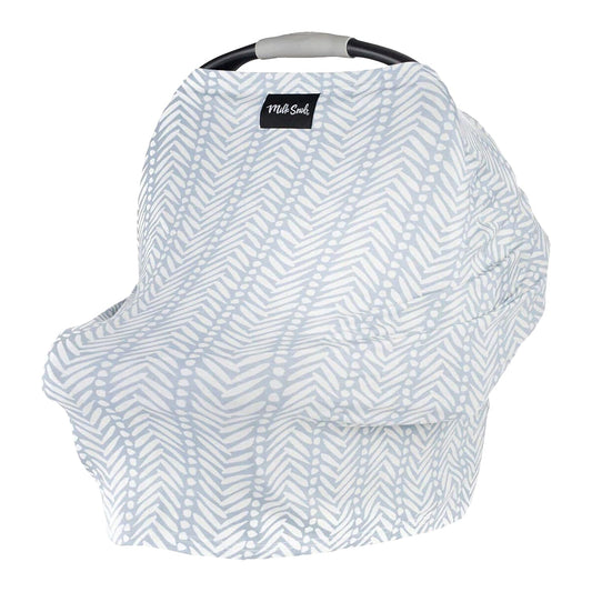 Milk Snob Original 5-in-1 Cover - Added Privacy for Breastfeeding, Baby Car Seat, Carrier, Stroller, High Chair, Shopping Cart, Lounger Canopy - Newborn Essentials, Nursing Top, Soho