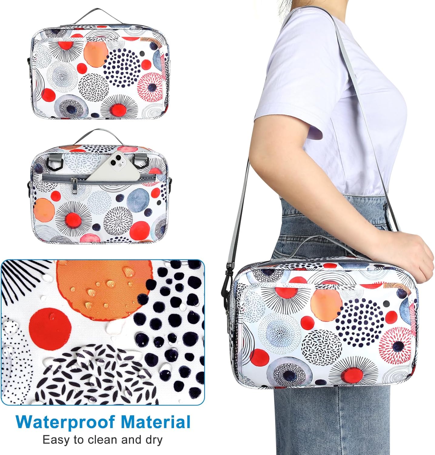 Accmor Stroller Organizer, Universal Stroller Organizer with Insulated Cup Holder Pocket, Dual Purpose Large Capacity Stroller Bag Caddy, Stroller Accessories Fits for Uppababy, Doona, Nuna Strollers