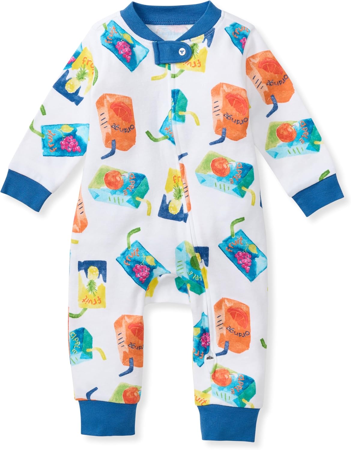 Burt's Bees Baby baby-boys Sleep and Play Pjs, 100% Organic Cotton One-piece Zip Front Footless Romper Jumpsuit Pajamas