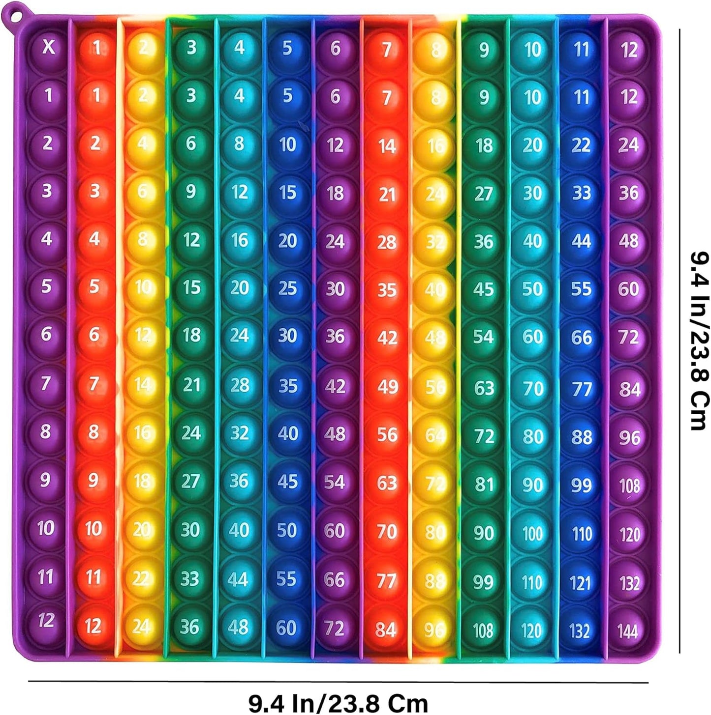 Educational Sensory Fidget Toy Multiplication Pop It Double Sided12x12 & 12x24 Classroom Must Haves Learn Math with Educational Fidget Toy Adult and Child ADHD Fidget Sensory Toy Math Manipulatives