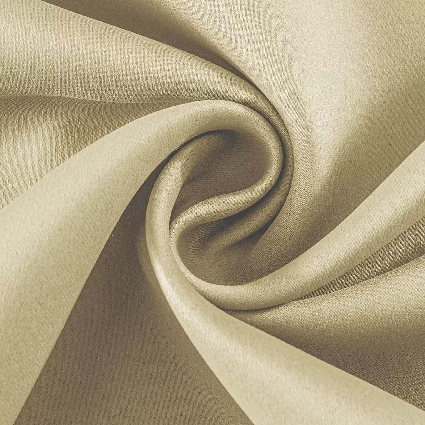 Joydeco Beige Custom Solid Single Blackout Curtain for Bedroom and Living Room, Grommet Thermal Insulated Room Darkening Curtain 1 Panel (Custom Size,Beige)