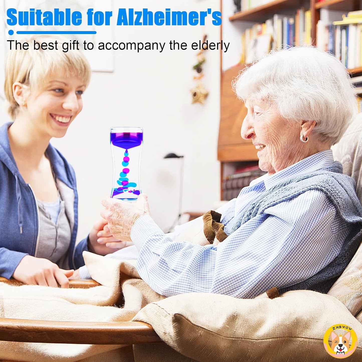 Liquid Motion Bubbler for Kids Adults,Sensory Toys,(3-Pack) Fidget Timer Liquid Toy,Autism Toy,Oil Water Desk Toy,Anxiety Toys，Christmas Stocking Filler Gift