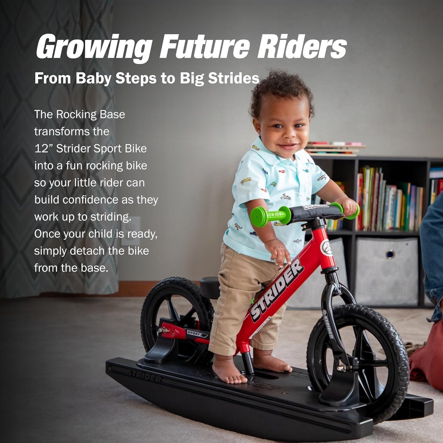 Strider 12” - Helps Teach Baby How to Ride a Balance Bicycle - for Kids 6 Months to 4 Years - Easy Assembly & Adjustments