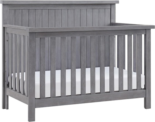 Soho Baby Everlee 4-in-1 Convertible Crib, Graystone