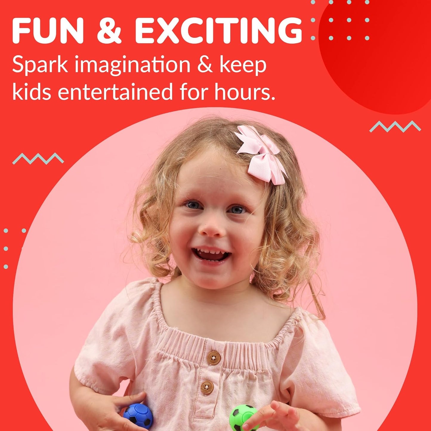 Fidget Spinners - 2 Inch Fidget Spinner Balls 12 Pcs Fidget Spinner Pack - Red Soccer Fidget Spinners for Kids Ball Spinner Fidget Toy - Hand Spinner for Kids Toy Gifts for Kids Easter Basket Stuffers