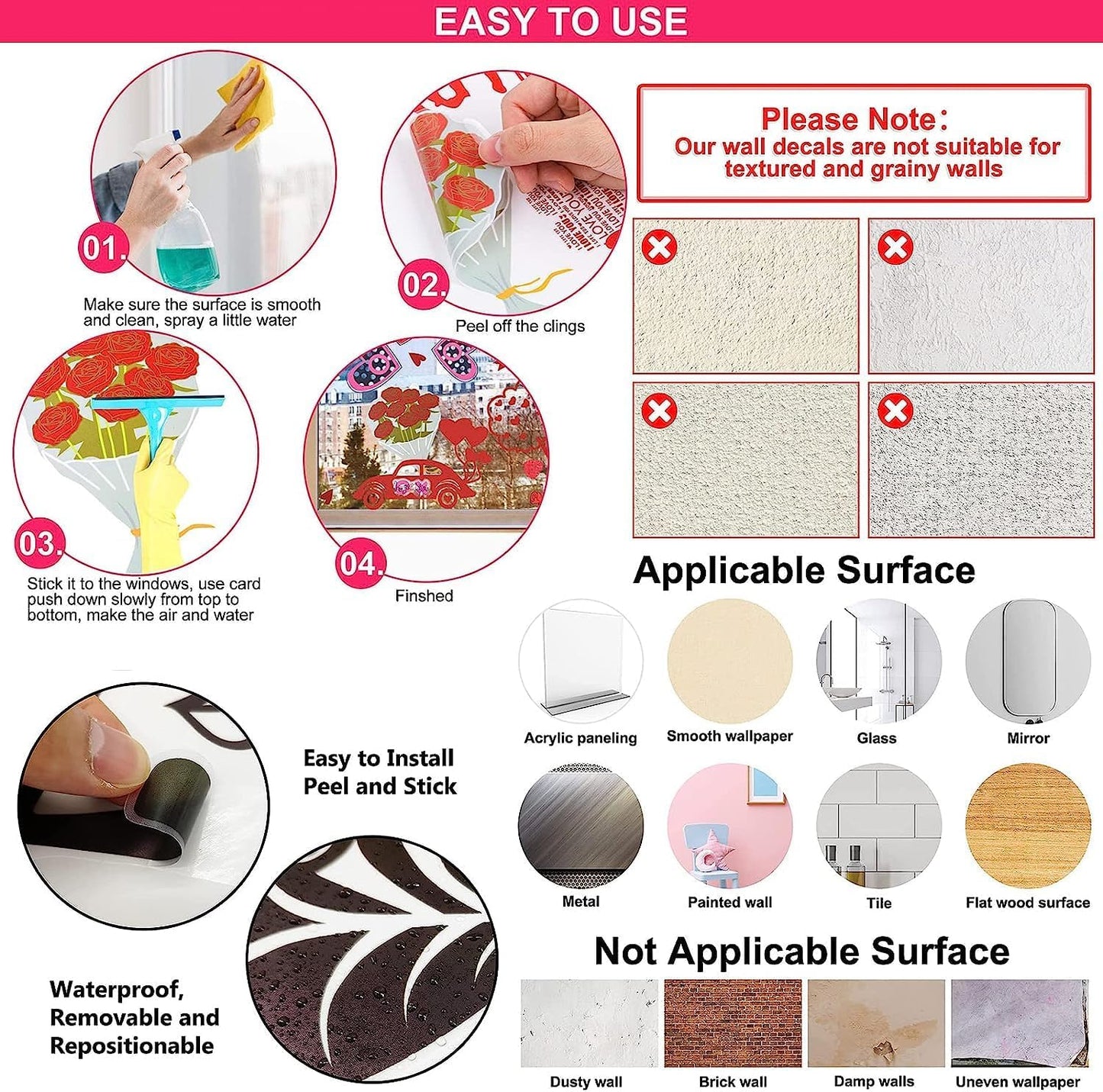 Alphabet Train Color Learning Educational Wall Decals Peel and Stick Cute Animal Wall Stickers for Educational Classroom Kids Playroom Bedroom Decorations (Train Numbers Reverse)