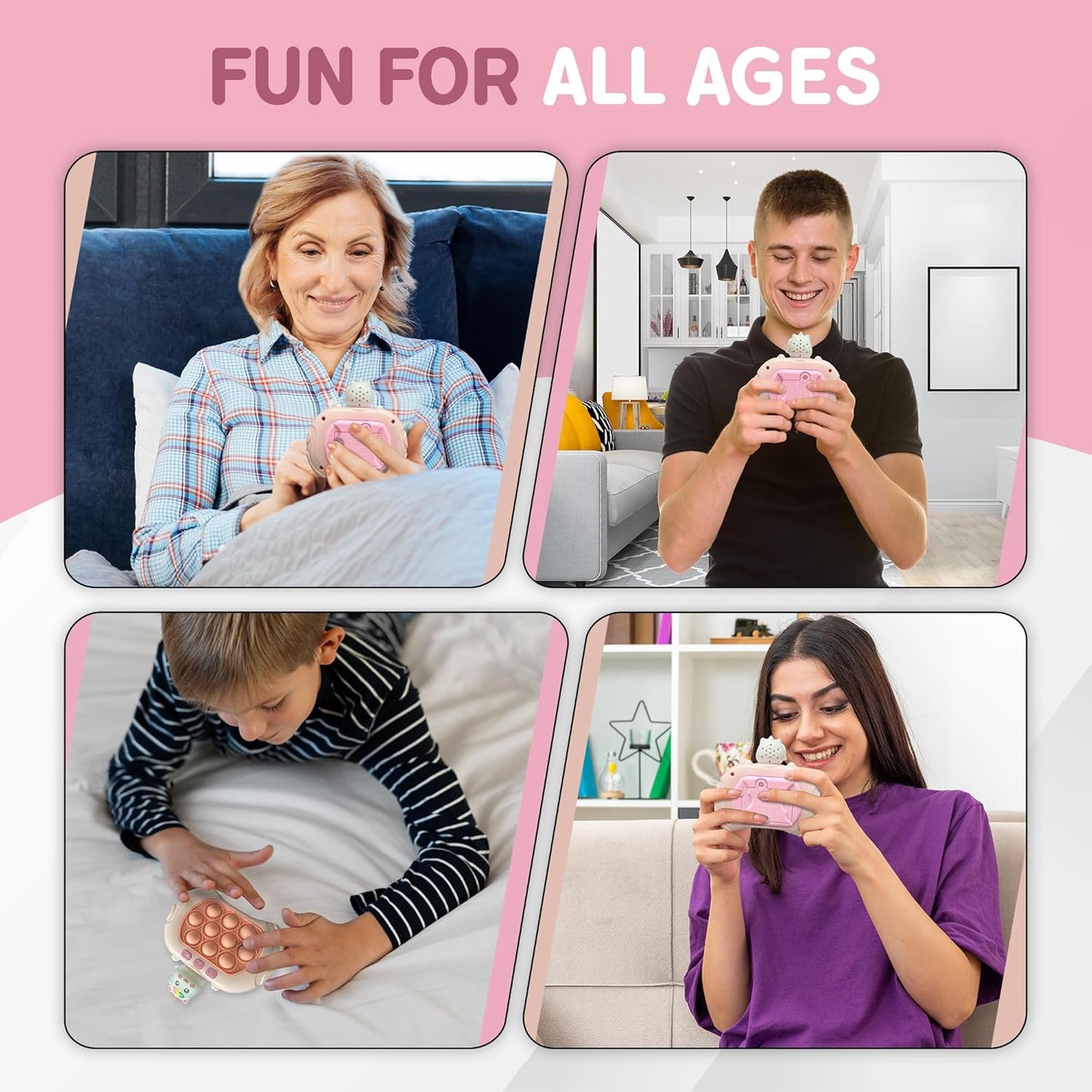 CJ Toys® Fast Push Game, Quick Push Pop Game It Fidget Toy Pro - Stress Relief & Focus Booster , Quick Game, Popit , Popit Game Controller