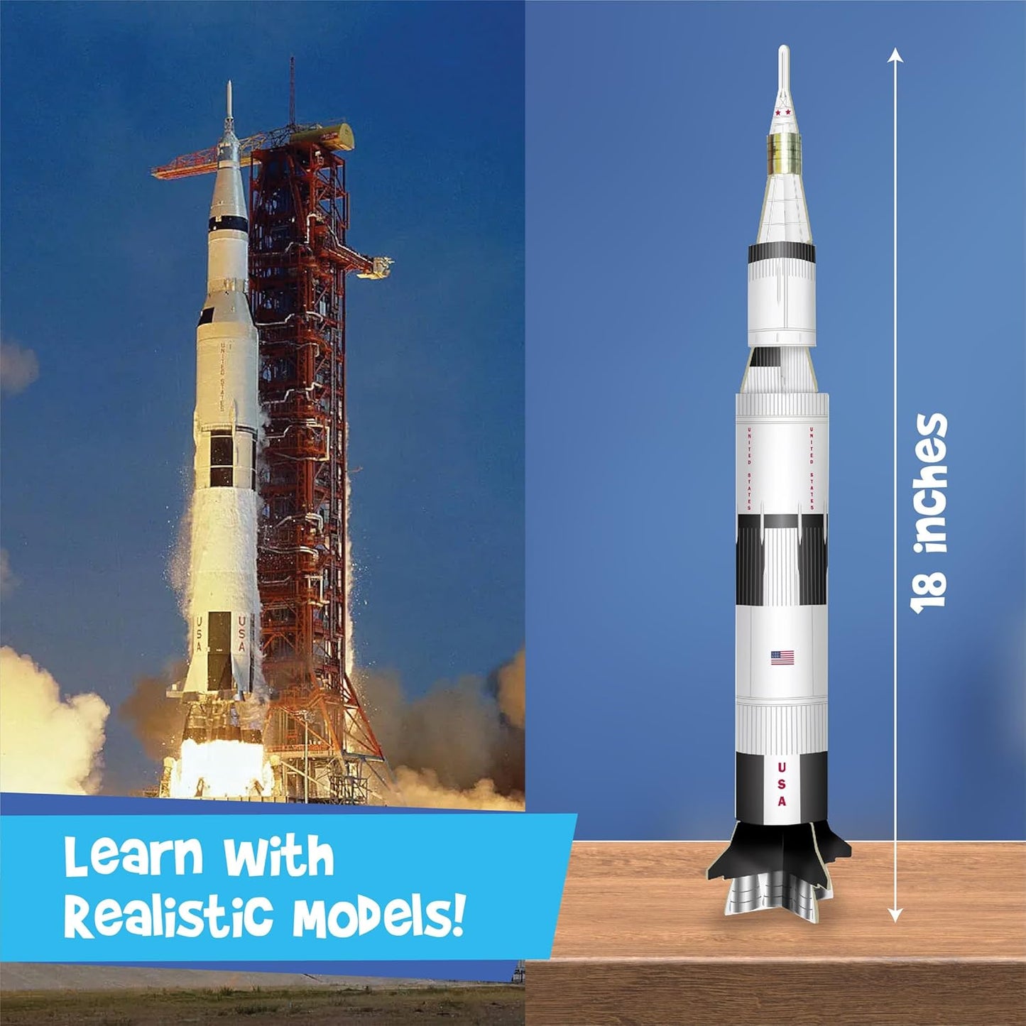 Imagimake Mapology Man's Journey to Moon | NASA Mission Apollo 11 | Rocket & Satellite Model Making Set | Space Toys for ages 8-13 | Educational Science Kits for Kids Age 8-12 | Gifts for Boys & Girls
