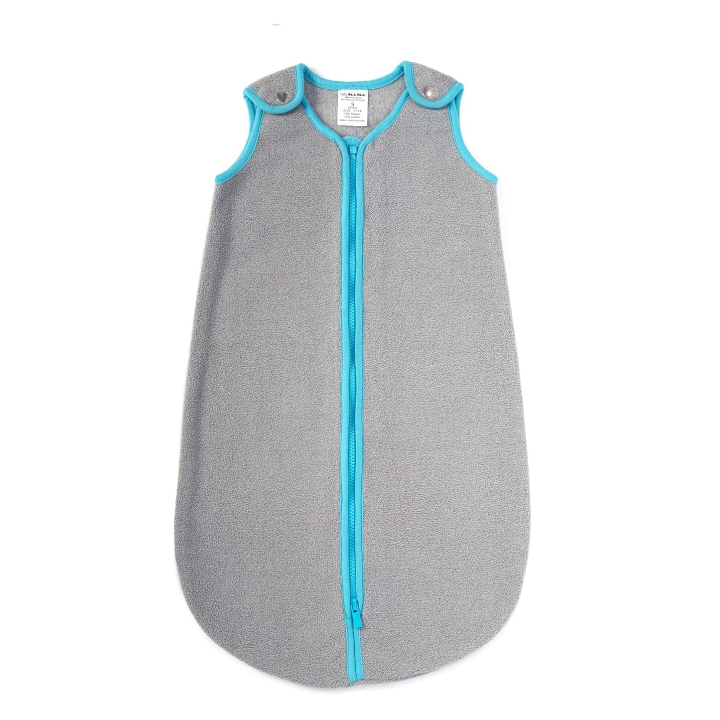 baby deedee Sleep Nest Fleece Baby Sleeping Bag, Gray, 18-36 Month, Gray Aqua