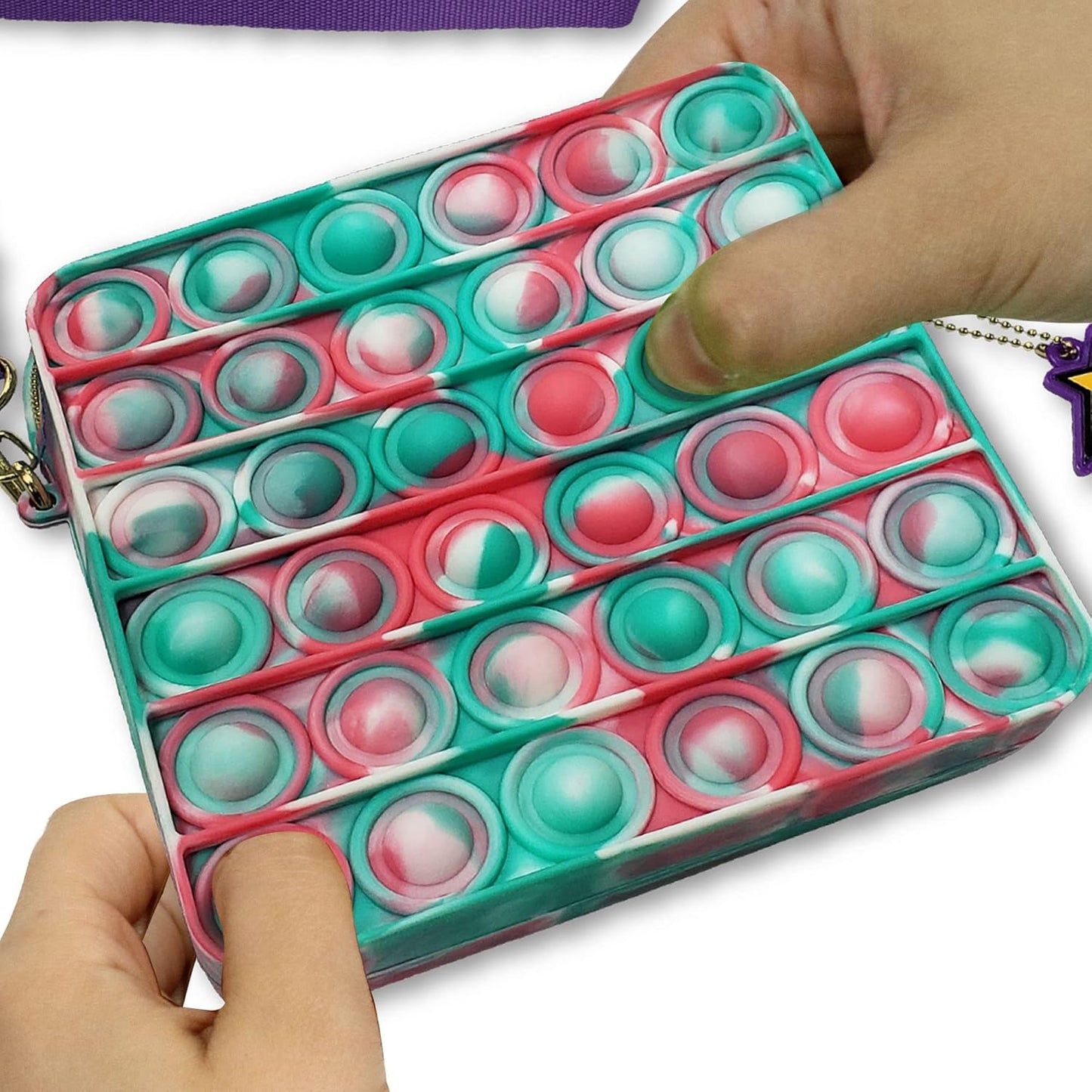 Tara Toys Poppin Purse Activity Set: Karma's World - Popping Sensory Fun, Engaging Fidget Popping Experience for Kids - Pop It Toy for Imaginative Play & Stress Relief, Ages 6 and Up, Multicolor