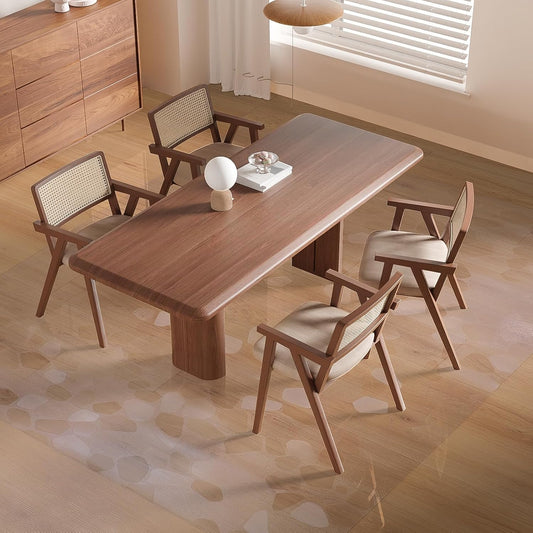 Clear Area Mat for Hard Floors，5'×7' No Slip Vinyl Floor Mats for Under Dining Table, Pebble Patterned Waterproof Rug Protector for High Traffic Areas, Pet Litter Mat