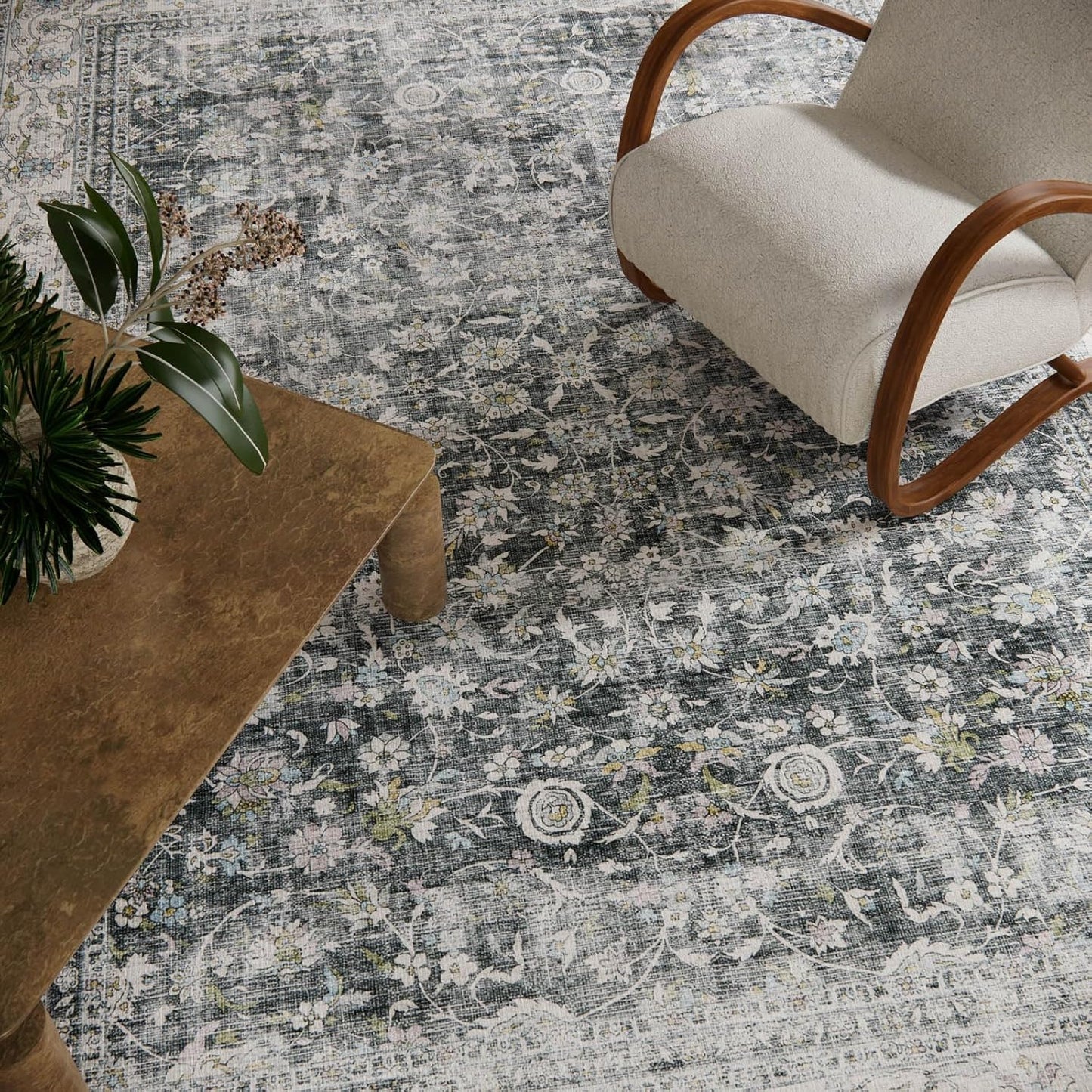 Runner Rug Washable Kitchen Runner: 2'x10' Hallway Runner Rugs Stain Resistant Non Slip Low Pile Soft Boho Carpet Runners for Hallways Bedroom Entryway Indoor Beside Bathroom Laundry Room