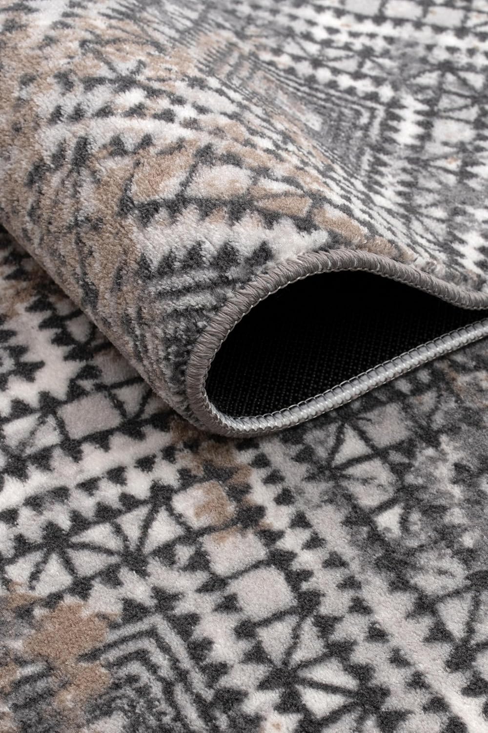 Non-Slip Washable 5x7 Area Rugs for Living Room Bedroom, Ultra Soft Bedside Rug, Indoor Floor Carpet for Kids Girls and Boys, Dorms, Nursery Rooms, Non-Skid Area Rug, Square Multi, 5' x 7'