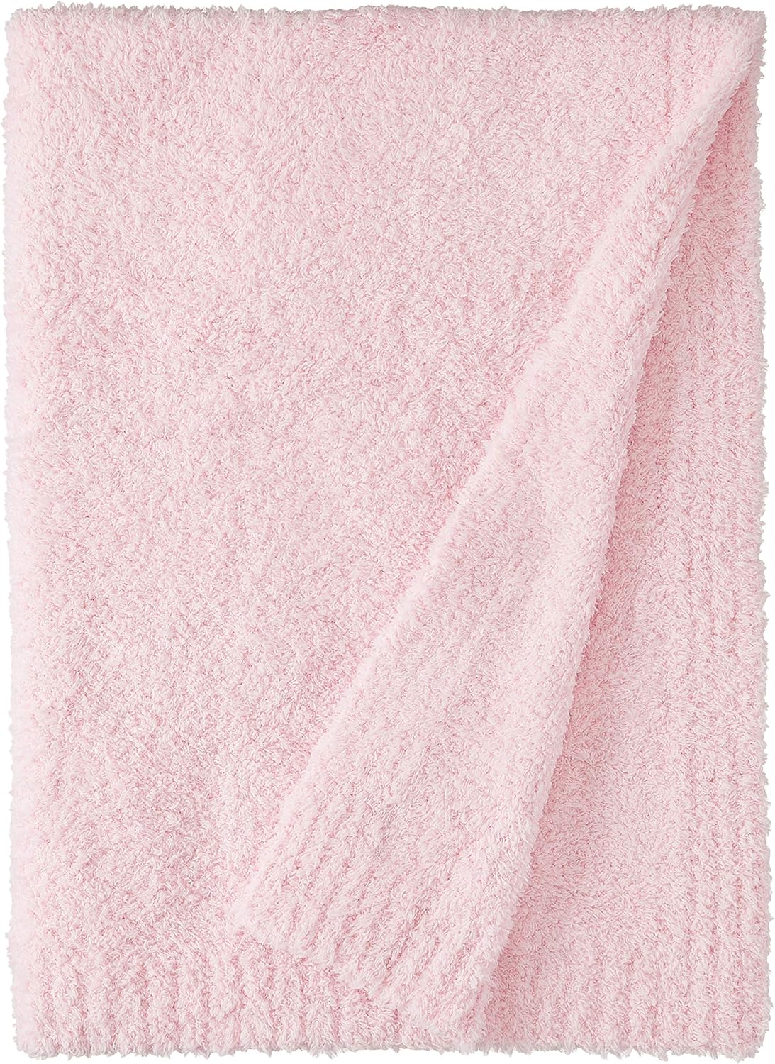 SARANONI Bamboni Luxury Baby Blanket | Plush Blanket for Infant Boys & Girls | Receiving Blanket 30” x 40” | Light Pink
