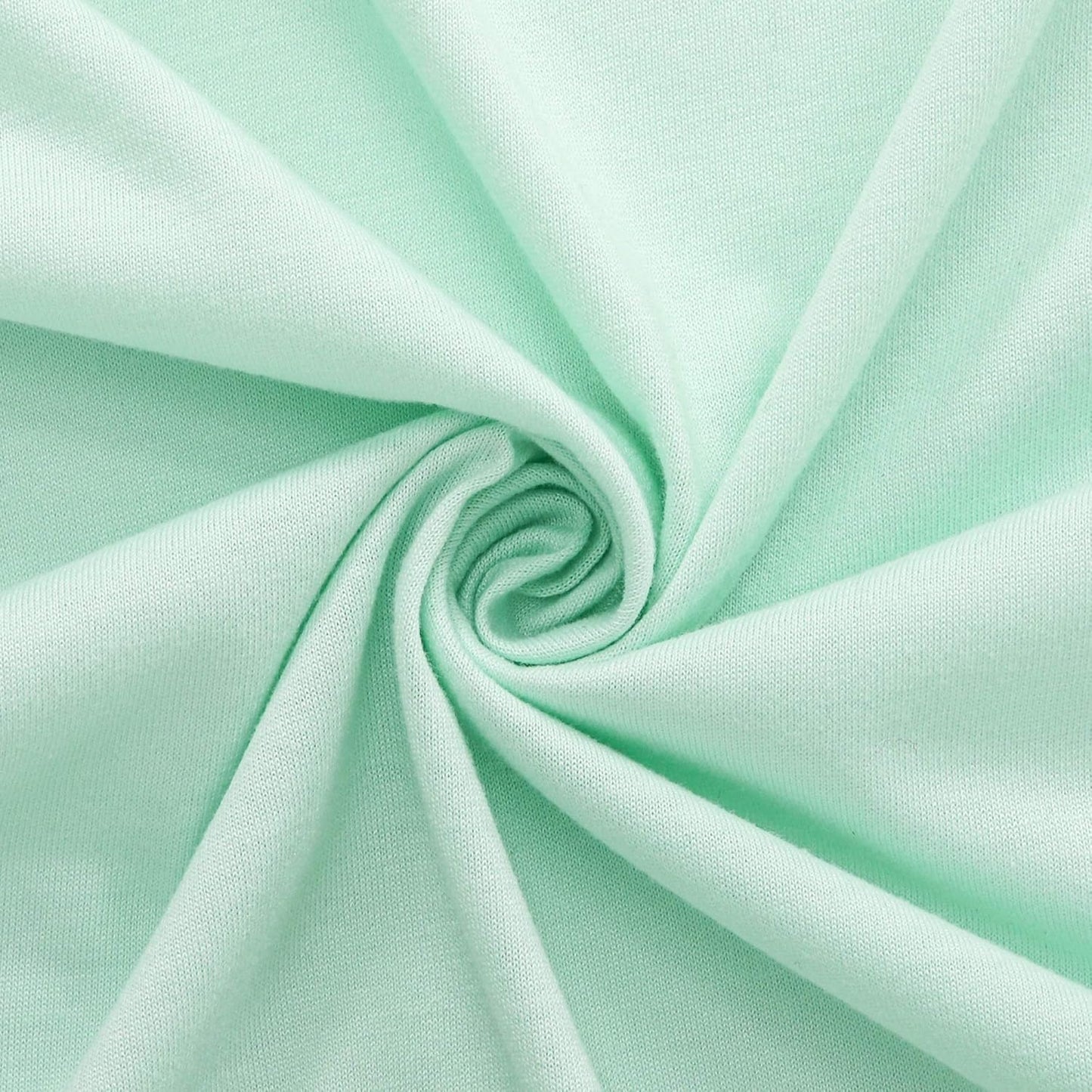 TILLYOU Changing Pad Cover Set in Soft Jersey Material - Fits 32"/34''x16 Contoured Pad for Babies, Lt Green & Lt Gray