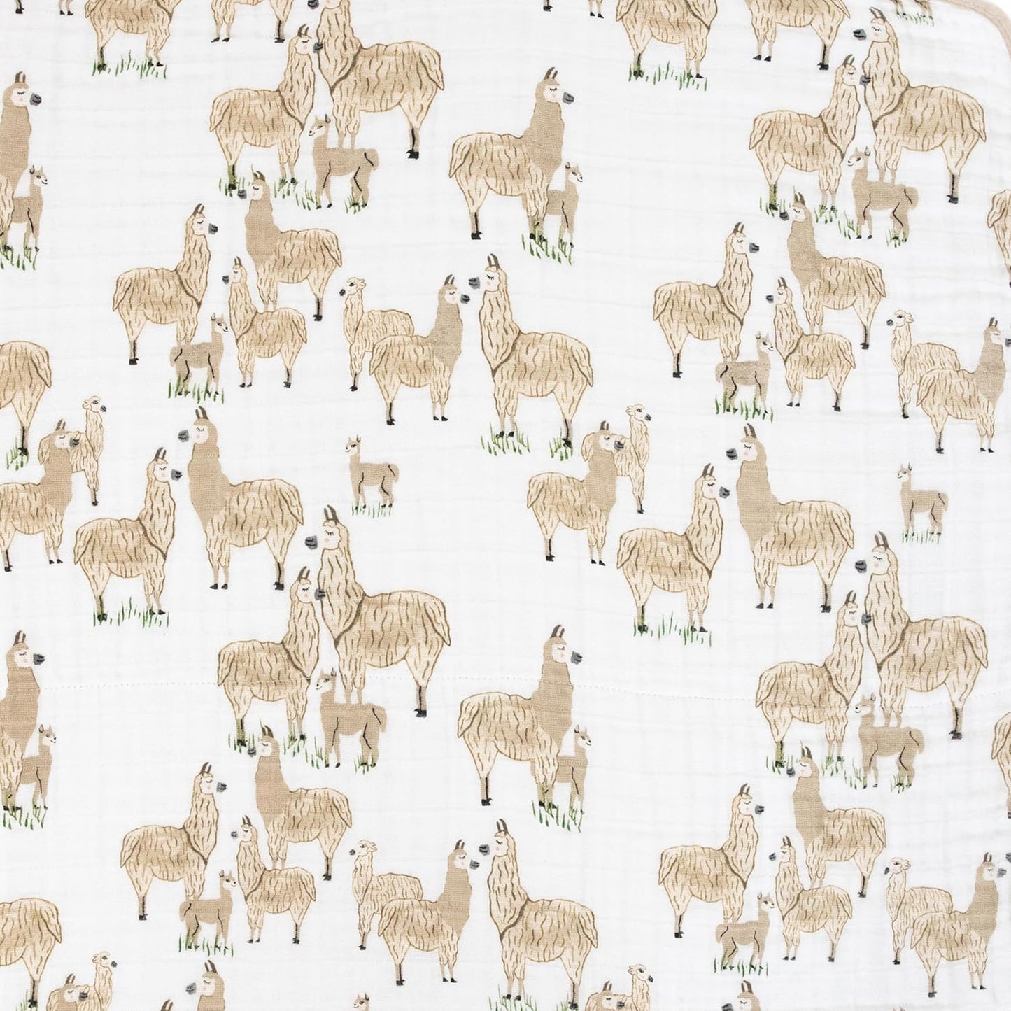 Little Unicorn Original Premium Cotton Quilt | Multi-Layered & Extra-Soft Muslin Fabric |for Babies & Toddlers (Llama Llama)