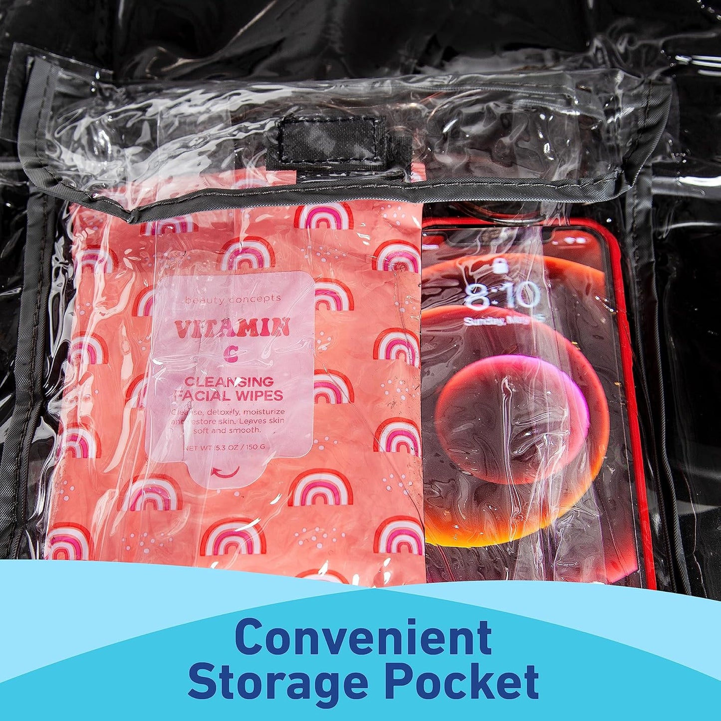 Graco Baby Jogging Stroller Universal Rain Cover, Ventilated Weather Shield, Waterproof, Windproof, Versatile Size to Fit Most Jogging Strollers, Vinyl, Clear, Plastic