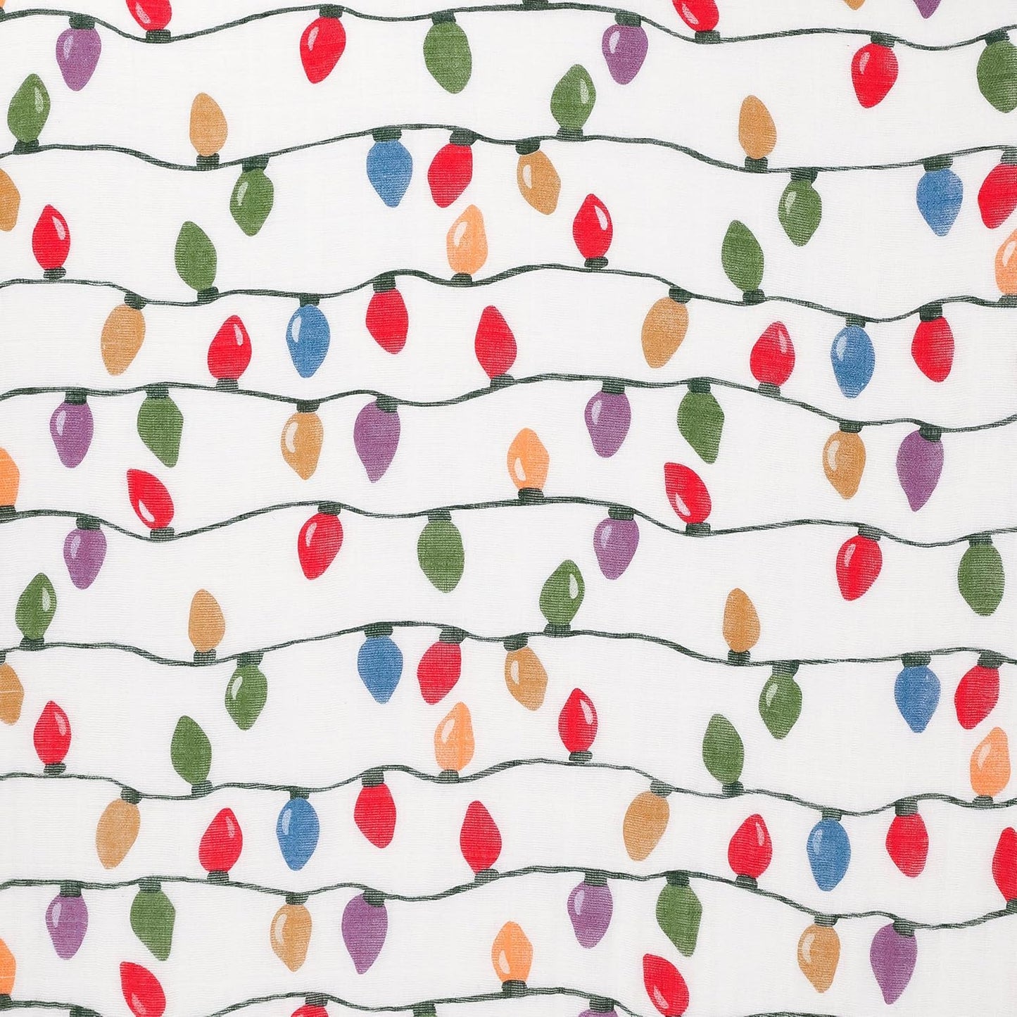 Little Unicorn Christmas Bulbs Cotton Muslin Quilt Receving Blanket | 100% Cotton | Super Soft | Babies and Toddlers | 30" x 40" | Machine Washable