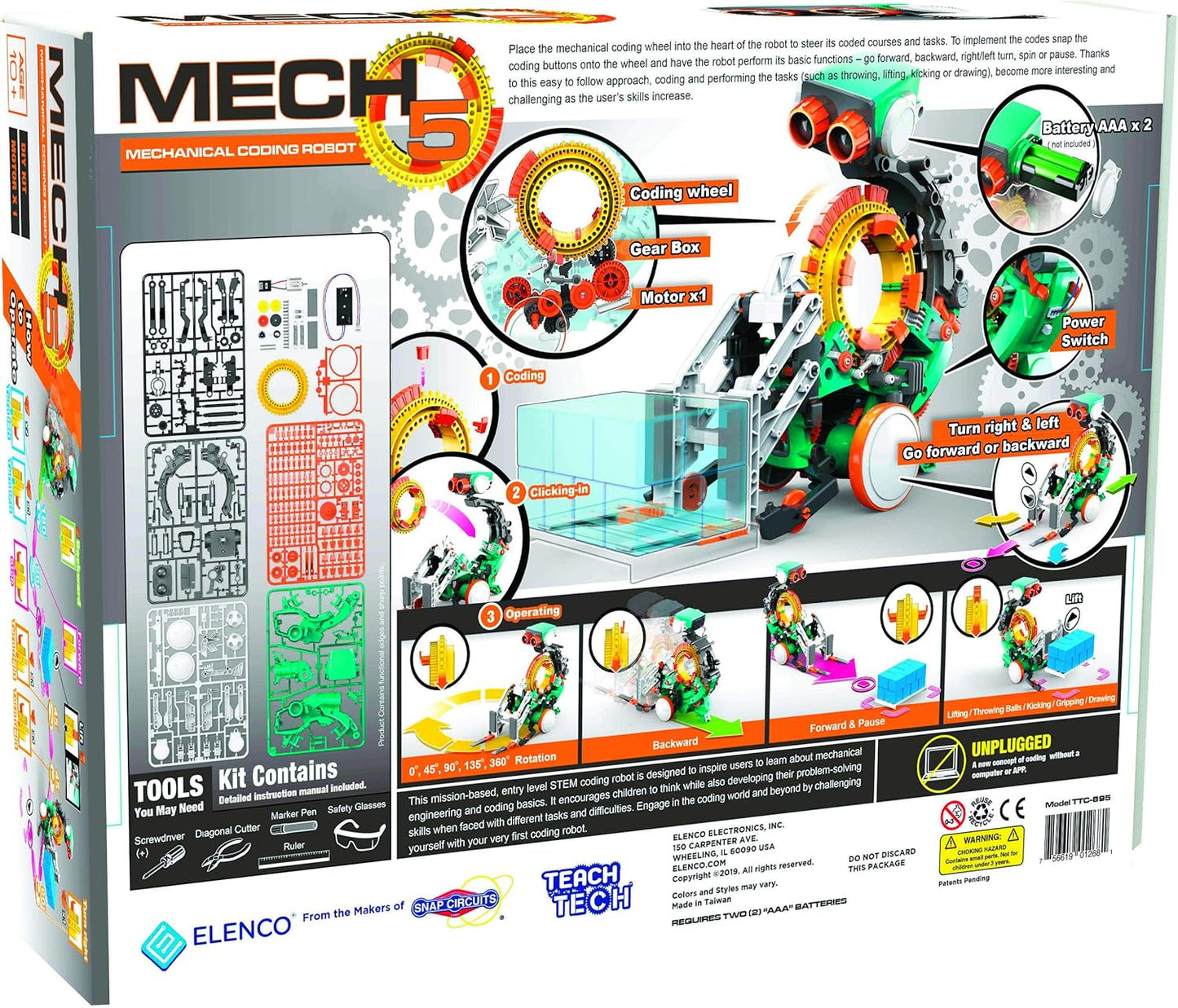 Teach Tech Mech 5, Mechanical Coding Robot