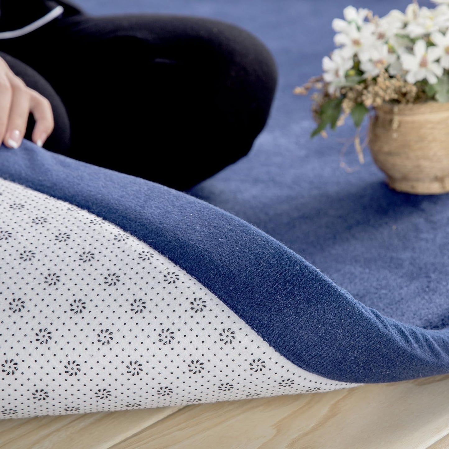 V-Mix Handmade Weaving Plush Foam Play Mat for Baby, Toddler & Children - Yoga & Exercise Mat, Cushy-Soft & Thick, Hypoallergenic, Non-Toxic, Reversible